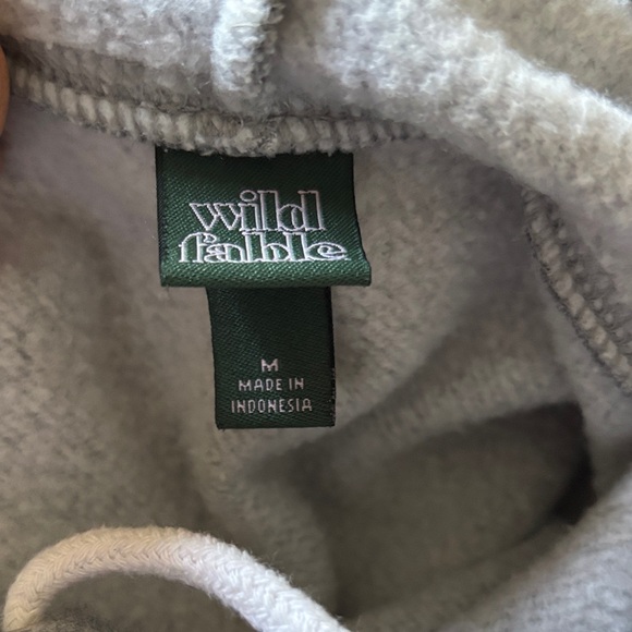 Wild Fable Charcoal Cropped Hoodie - Picture 4 of 4